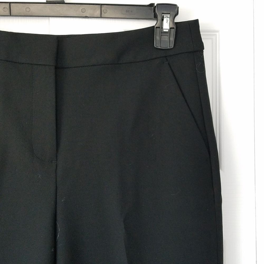 J. Crew Kate Straight Leg Pants Four‎ Season Stretch Size 8 Black NWT $138 CC441 - Picture 2 of 7